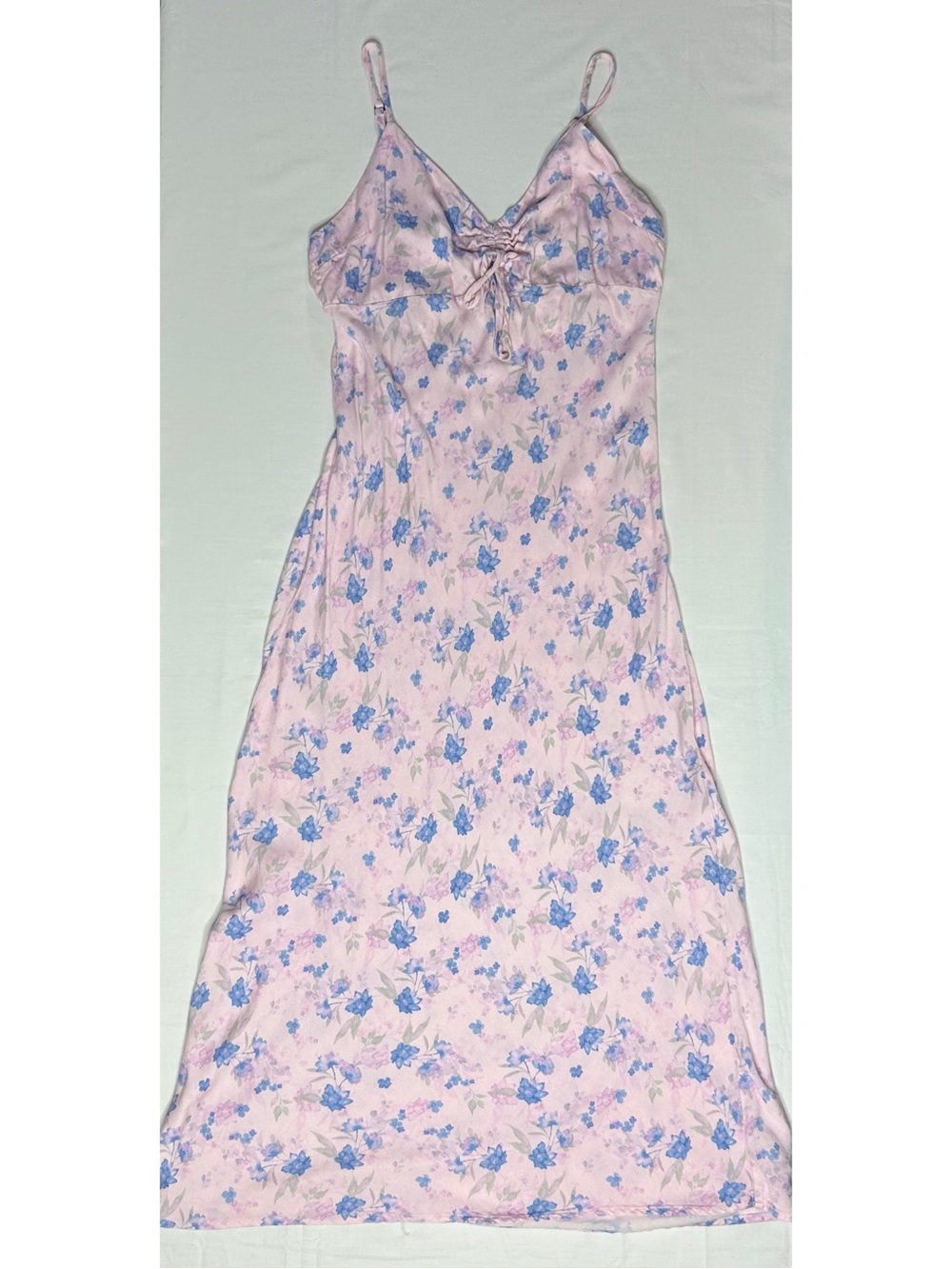 Wild Fable Floral Slip Maxi Dress - Pink & Blue